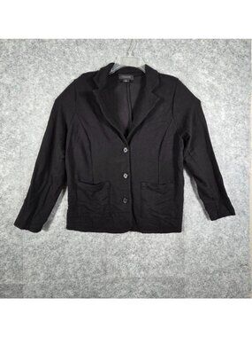 Tahari Women's Blazer  Lapel Collar Button Pockets Blazer Gray Size 1X Casual